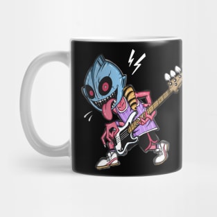 ultra man play bass Mug